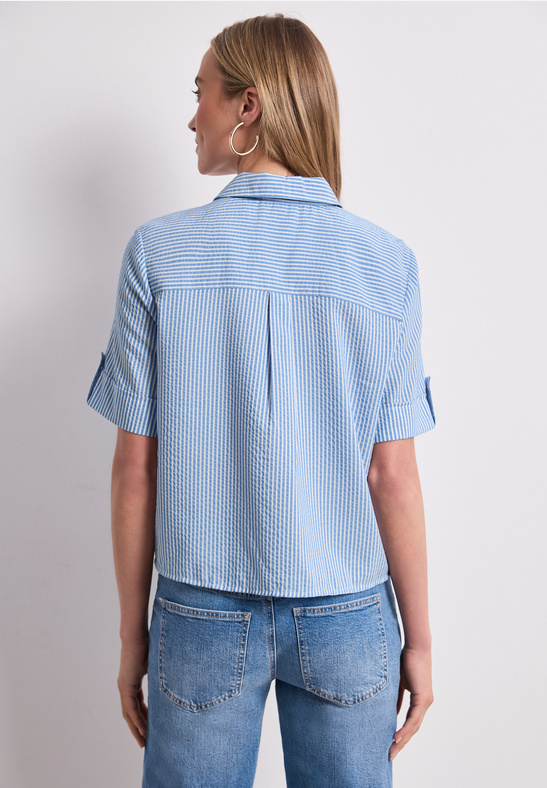 Street One skjorte blue stripe