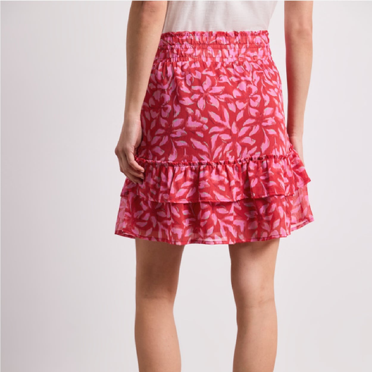 Street One chiffon-skirt salsa red