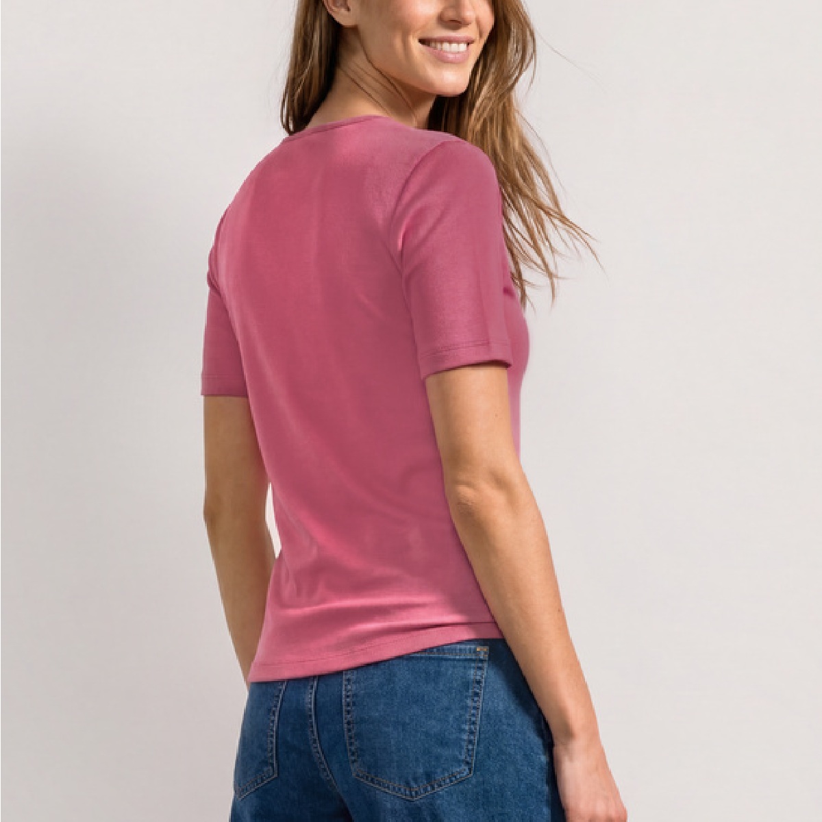 Street One heart neck ada Blush berry
