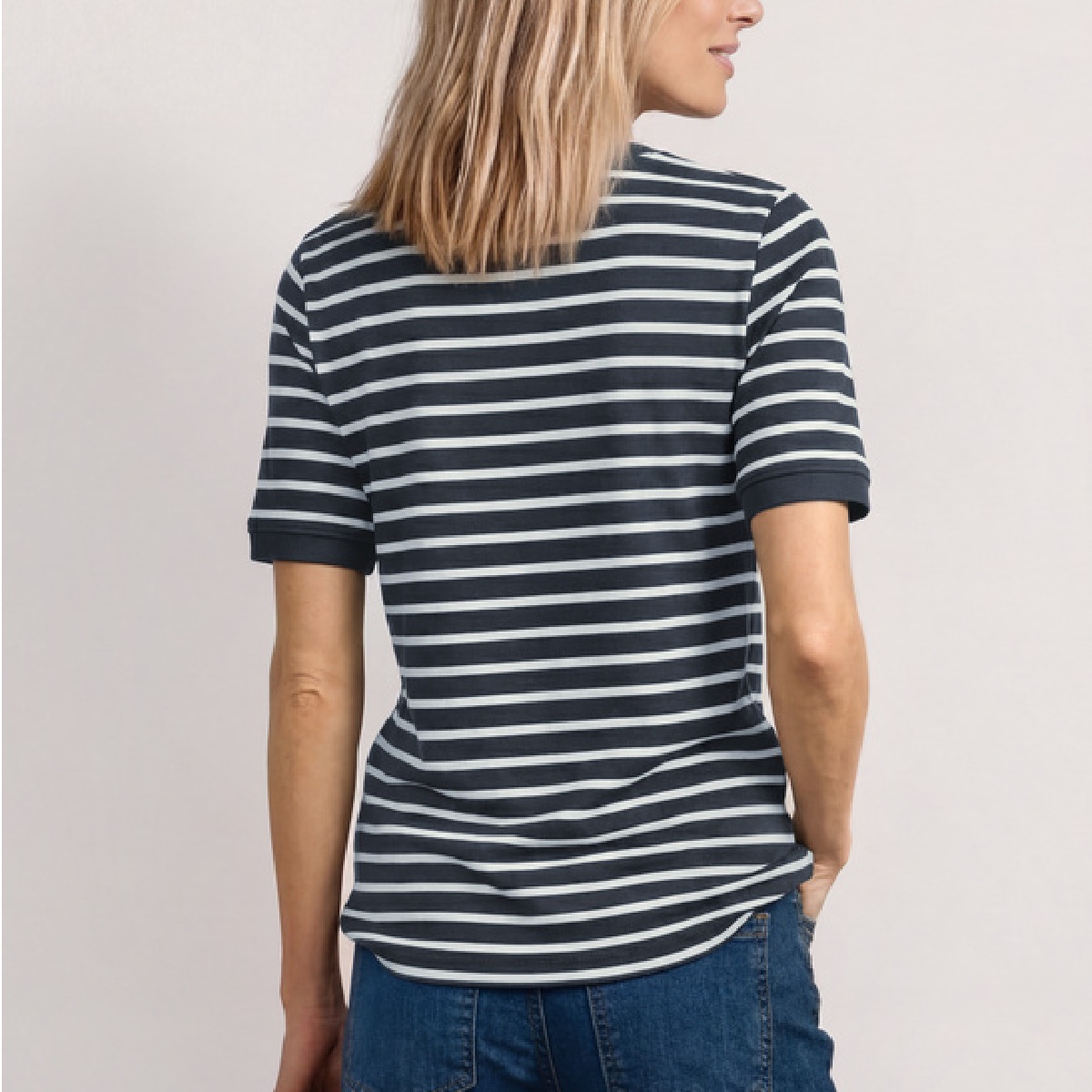 Street One t-shirt boatneck marine