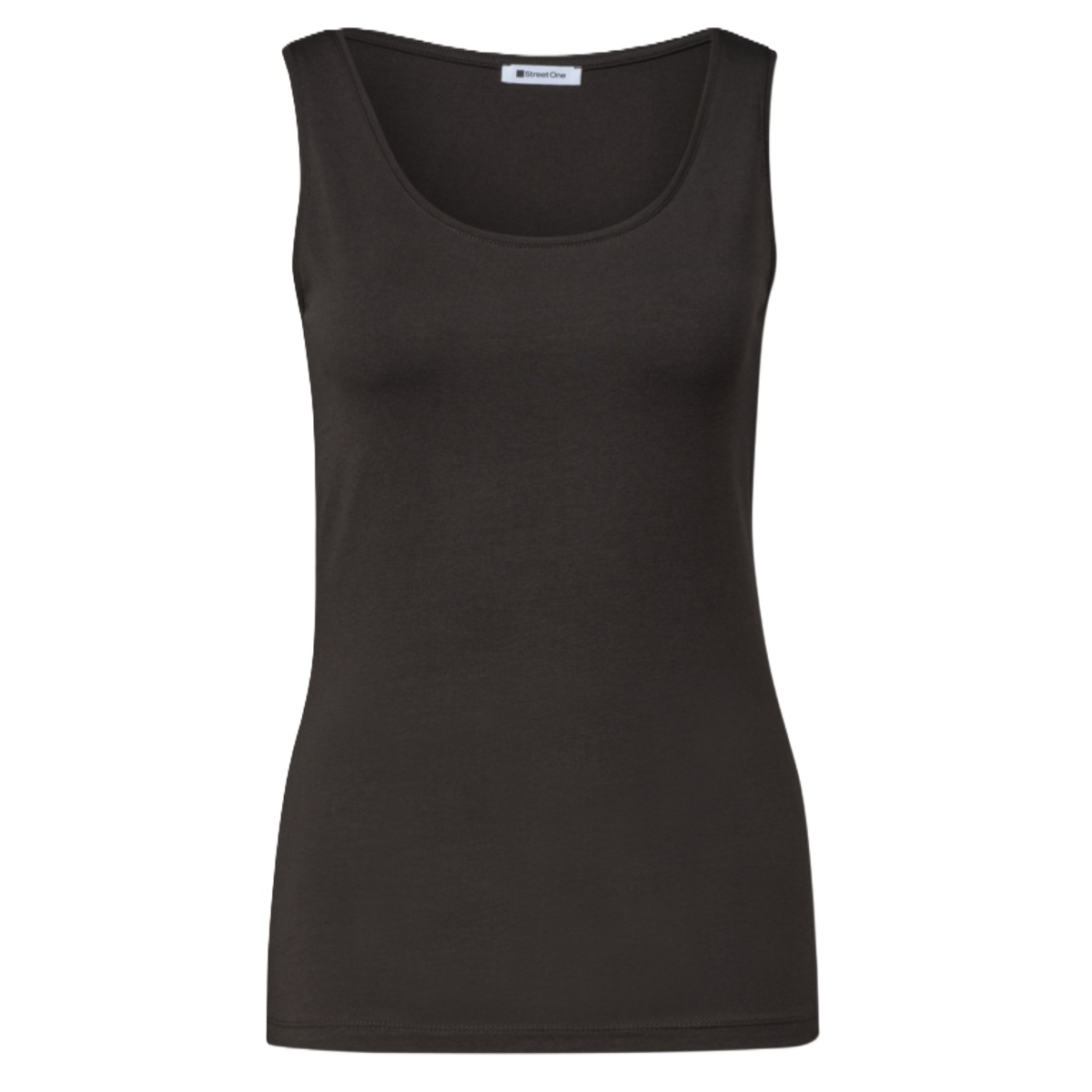 Street One top Anni black coffee