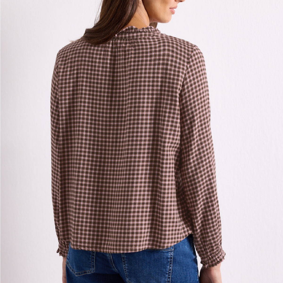Street One bluse check blush