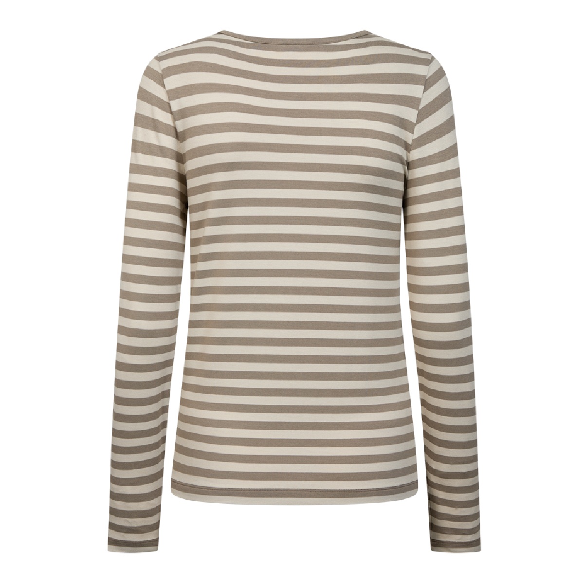 Freequent t-shirt Liana Desert taupe stripe