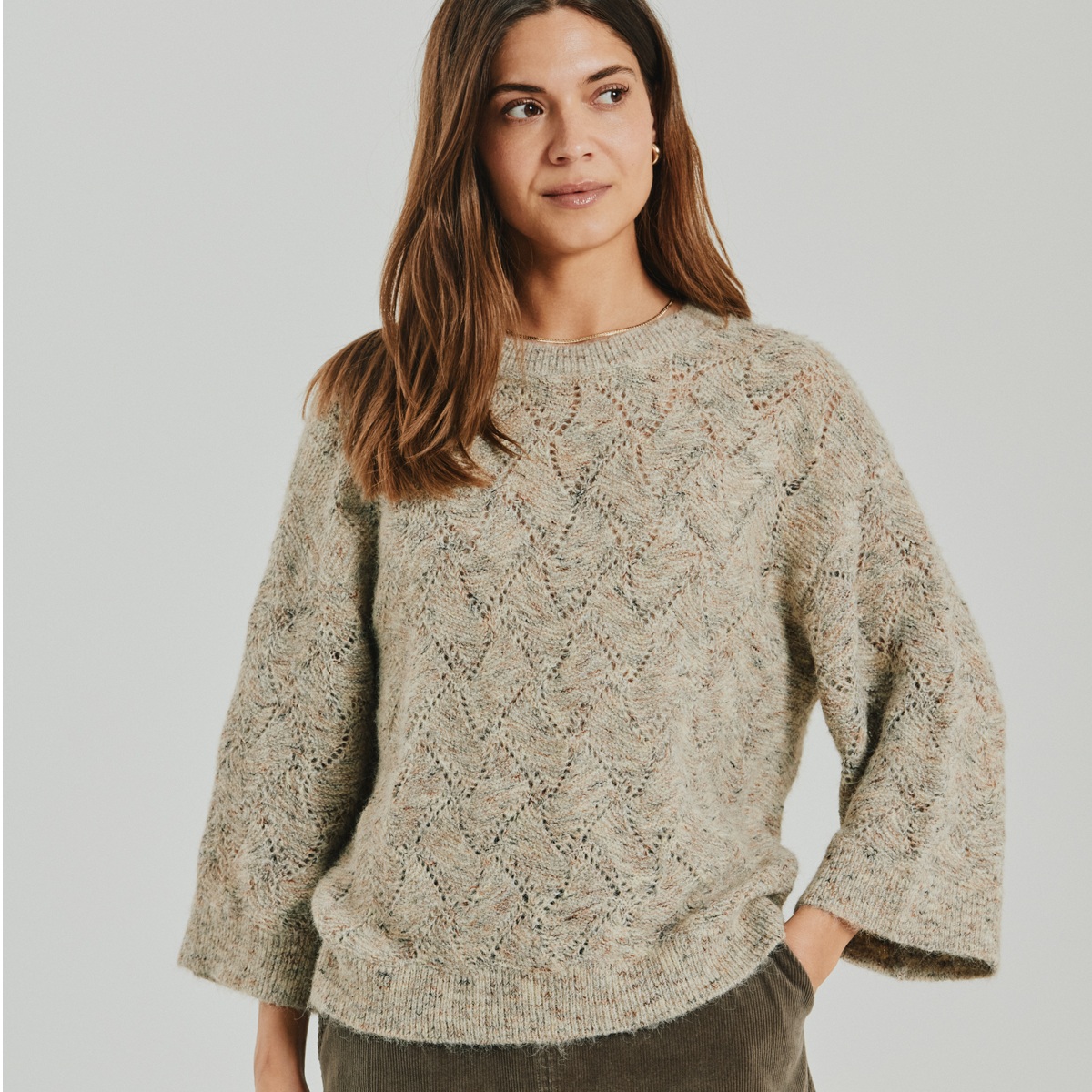 Freequent strik Estweed Oyster grey